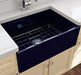 Bocchi Contempo 27 Blue Fireclay Single Bowl Farmhouse Sink w/ Grid - Annie & Oak
