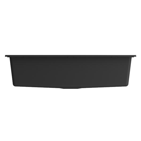 BOCCHI Baveno Lux 34" Matte Black Single Bowl Granite Sink w/ Integrated Workstation