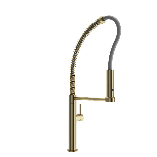 BOCCHI 2027 0001 BG Baveno Pro 23" Brushed Gold Kitchen Faucet