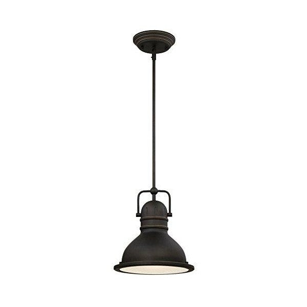 Westinghouse Lighting 10" Oil Rubbed Bronze Boswell One-Light LED Indoor Pendant Light