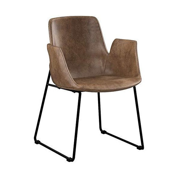Modway Aloft EEI-1806-BRN 23" Brown Faux Leather Modern Farmhouse Dining Chair