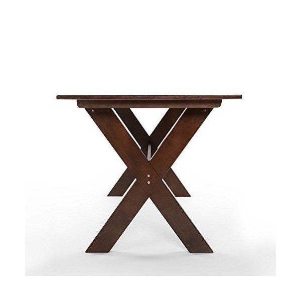 Zinus William Trestle OLB-DT-T56 56" Espresso Large Wood Dining Table