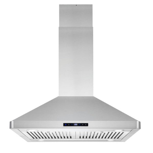 Cosmo COS-63ISS75 30" Stainless Steel 380 CFM Island Range Hood with Digital Touch Controls