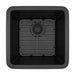 Lexicon Platinum 15" Black Quartz Single Composite Sink w/ Grid LP-1515 - Annie & Oak
