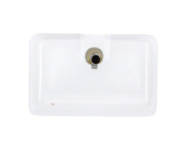Polaris 21 inch Rectangular Porcelain Undermount Sink in Single Bowl - Annie & Oak