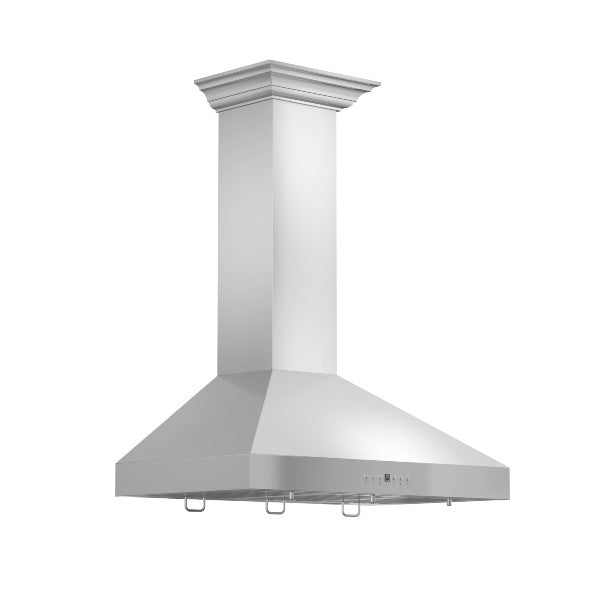 ZLINE KL3CRN 42" Stainless Steel Wall Mount Range Hood with Crown Molding