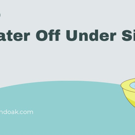 How To Turn Water Off Under Sink 