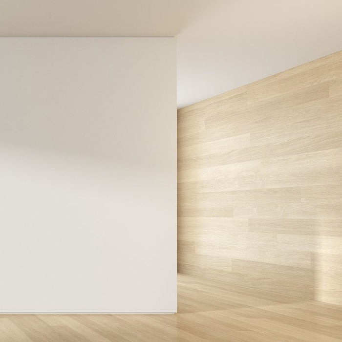 can i put wood flooring on wall