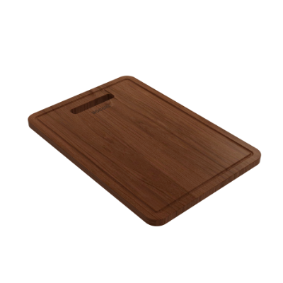 BOCCHI 2 x Wooden Cutting Board/Cover for Baveno w/ Handle - Sapele Mahogany for 1633 Sinks (Outer Ledge)