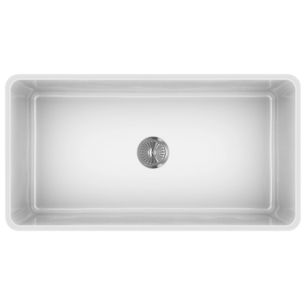 Latoscana 36 White Reversible Casement Design Fireclay Farmhouse Sink LTW3619W