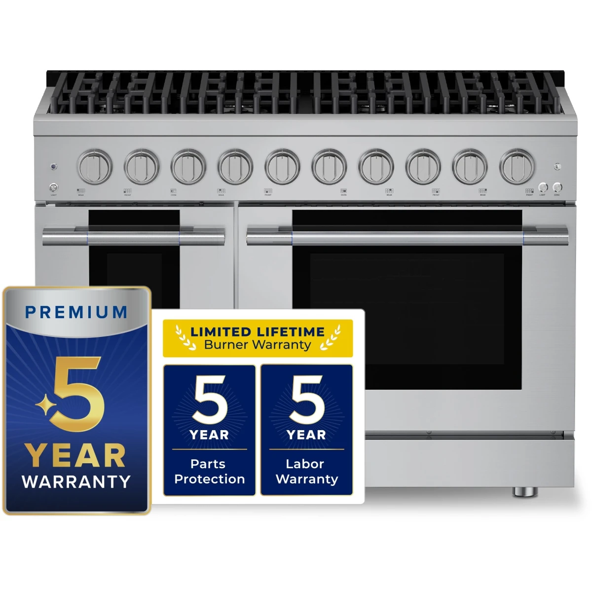 Hauslane 48" Pro-Style Dual Fuel Range