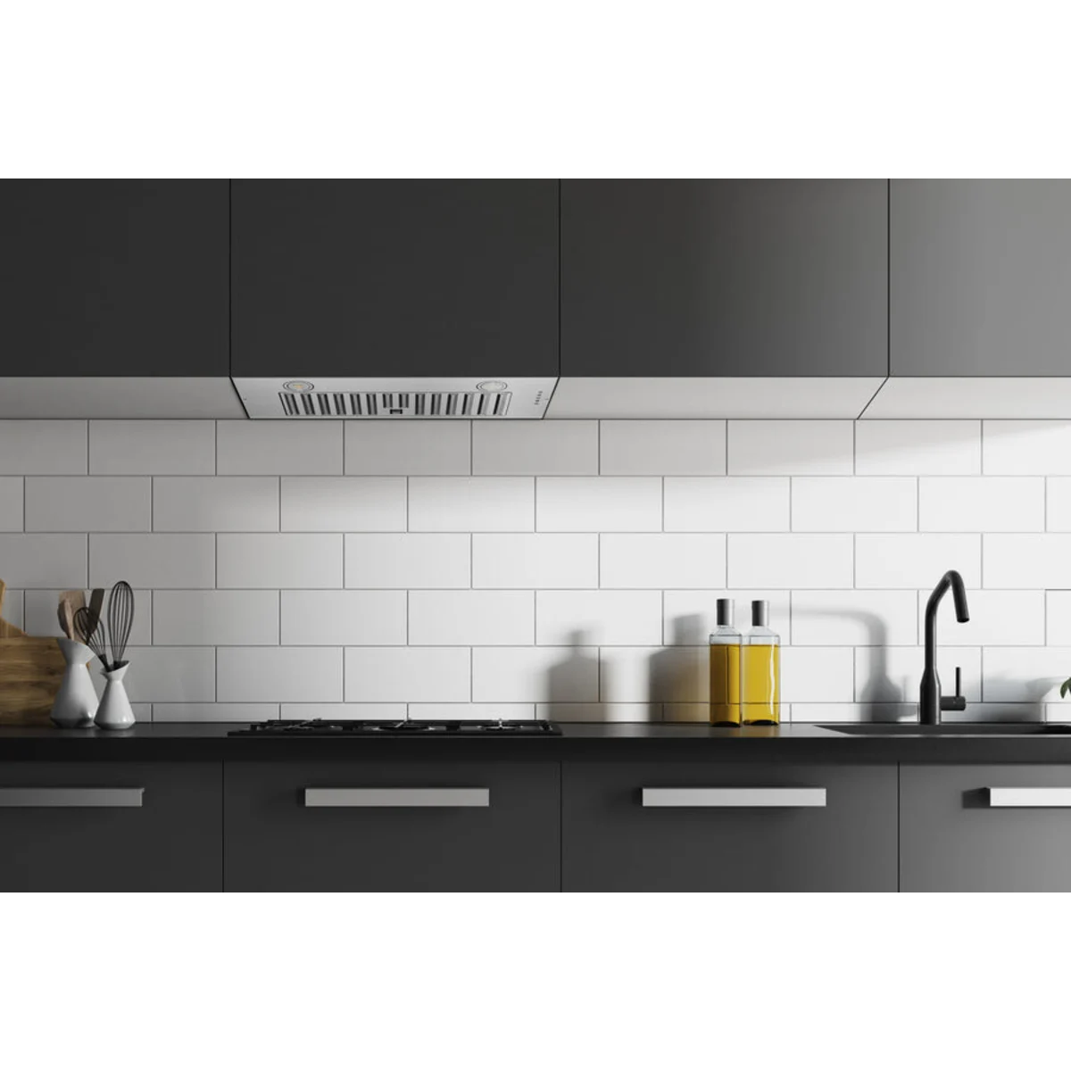 Hauslane 30" Insert Convertible Range Hood (11.25 in. Deep) with Stainless Steel Filters