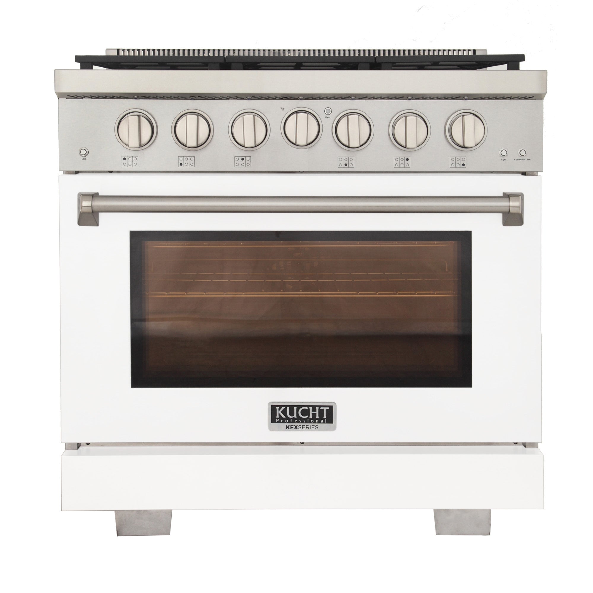 Kucht Professional 36-in 6 burners 5.2-cu ft Convection Oven Freestanding Gas Range