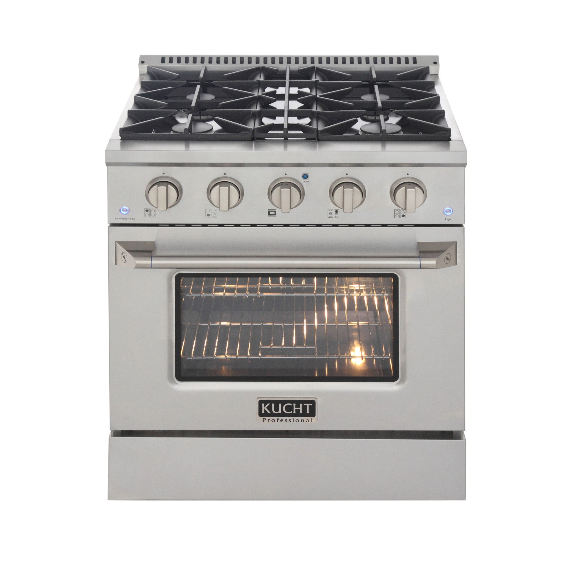 Kucht 30-Inch 4.2 Cu. Ft. Gas Range - Sealed Burners and Convection Oven
