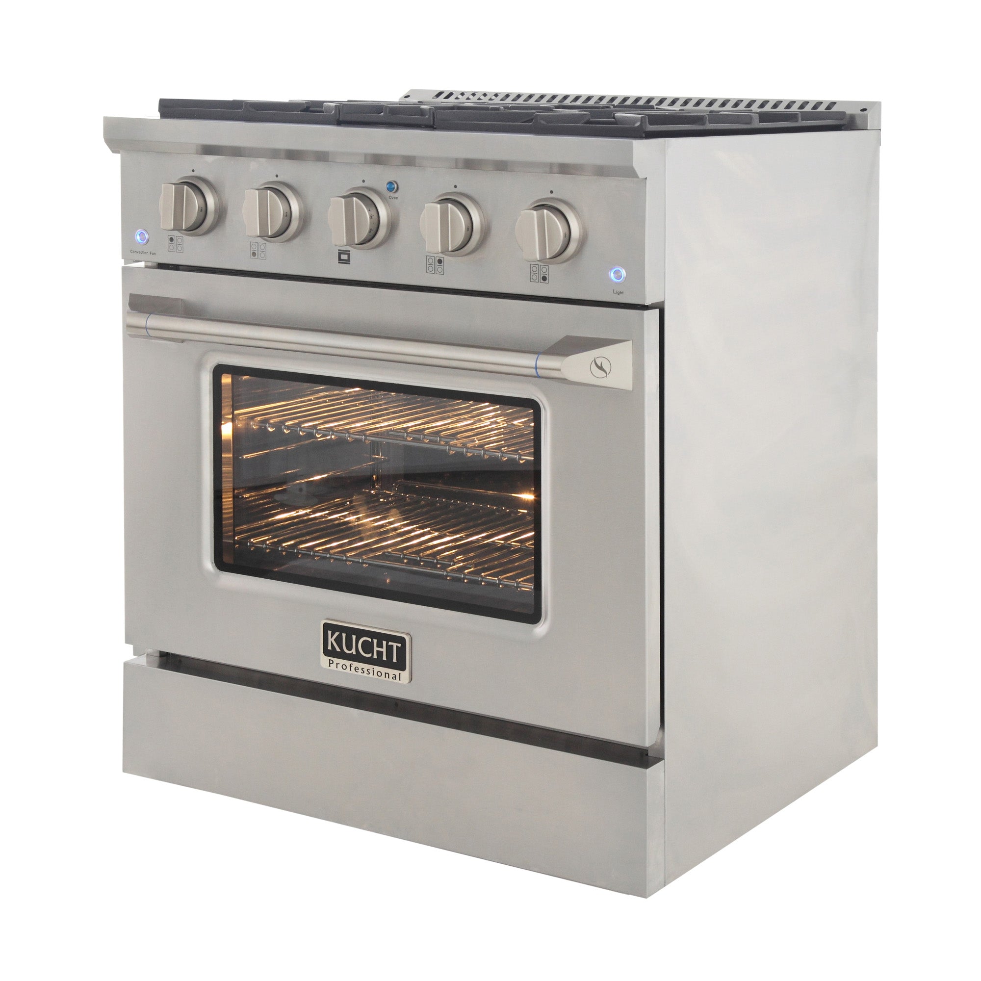 Kucht 30-Inch 4.2 Cu. Ft. Gas Range - Sealed Burners and Convection Oven