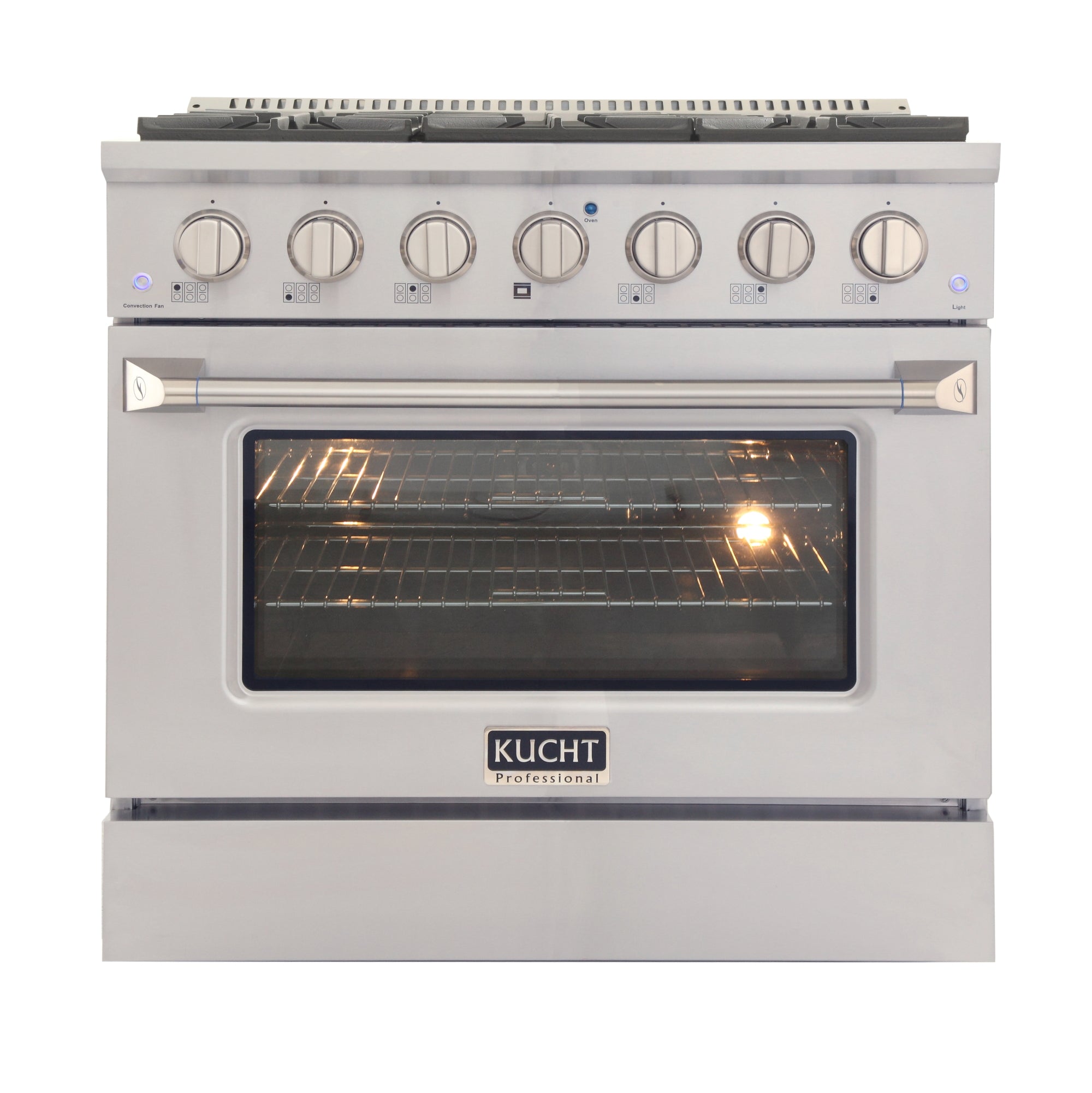 Kucht 36-Inch 5.2 Cu. Ft. Gas Range - Sealed Burners and Convection Oven