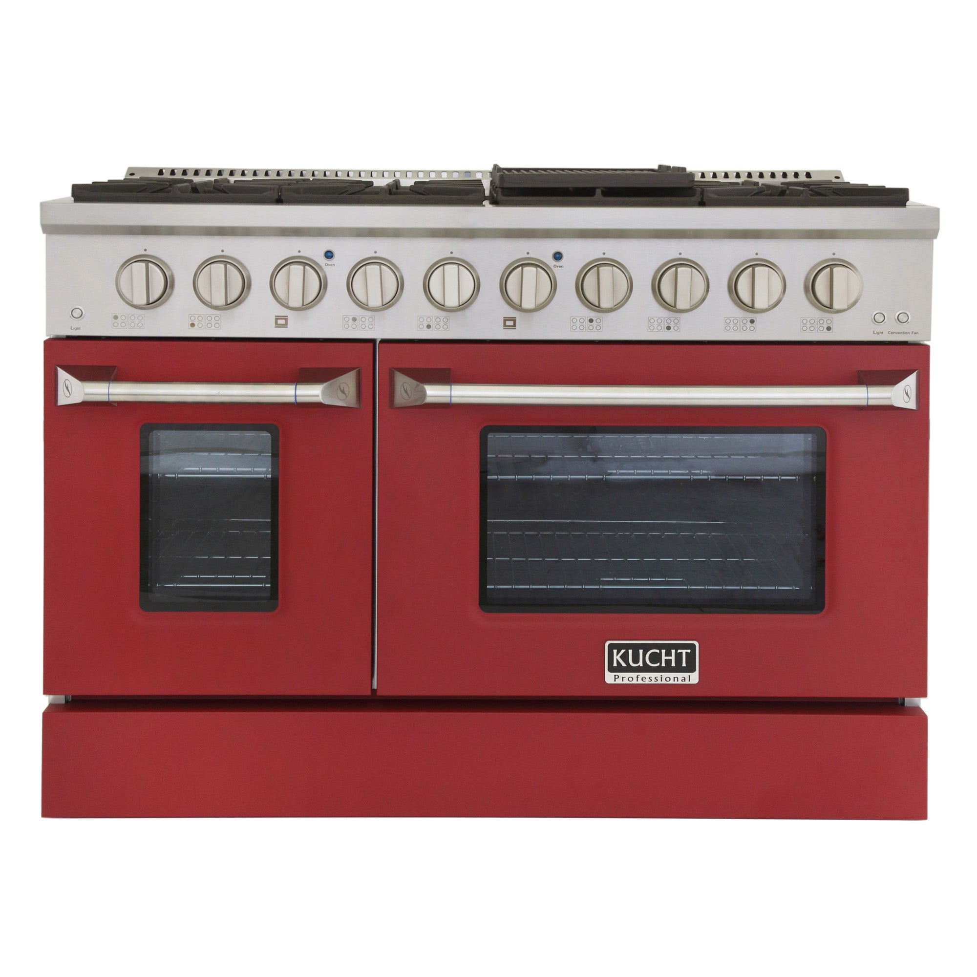 Kucht 48-Inch 8 burners 4.2 / 2.5 Cu. Ft. Gas Range - Sealed Burners and Convection Oven