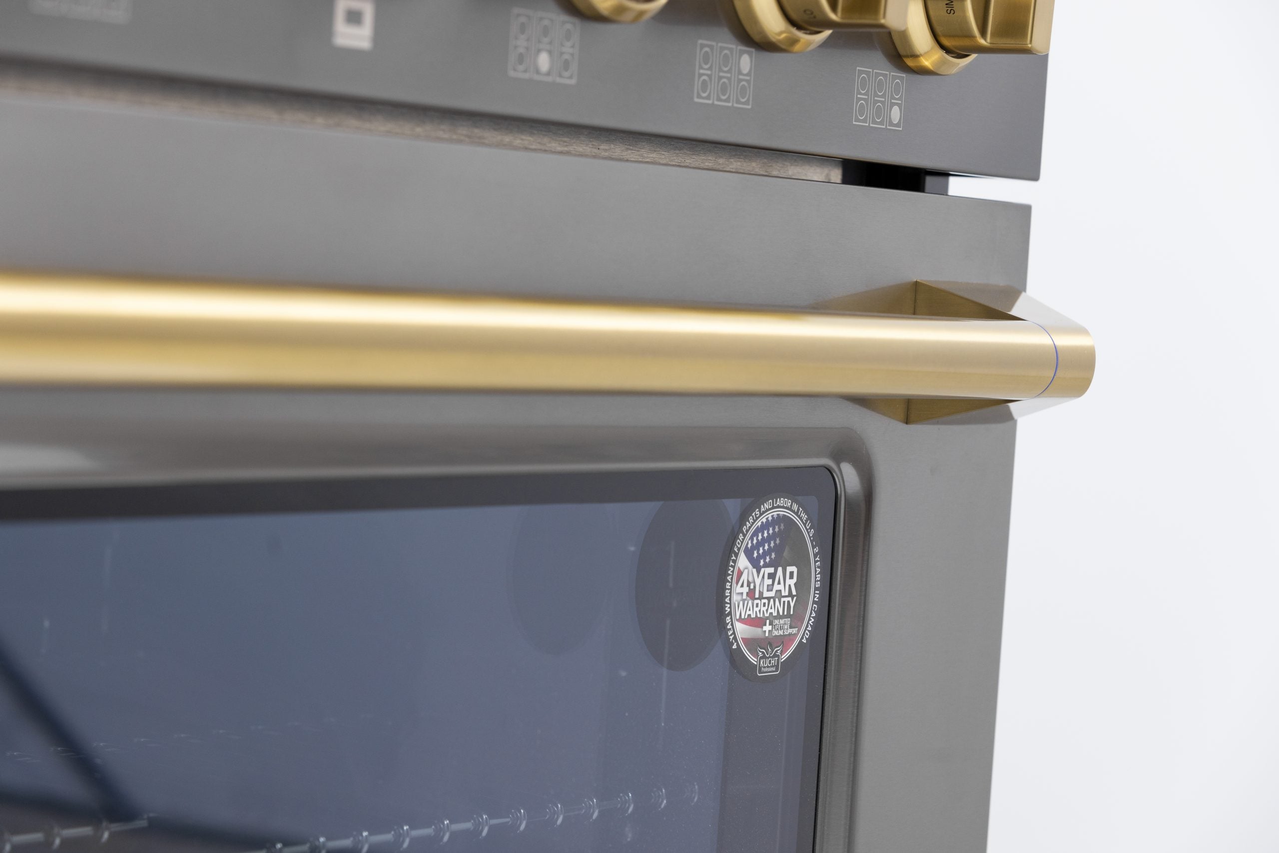 Kucht 36-in Deep recessed 6 burners Convection Oven Freestanding Dual Fuel Range