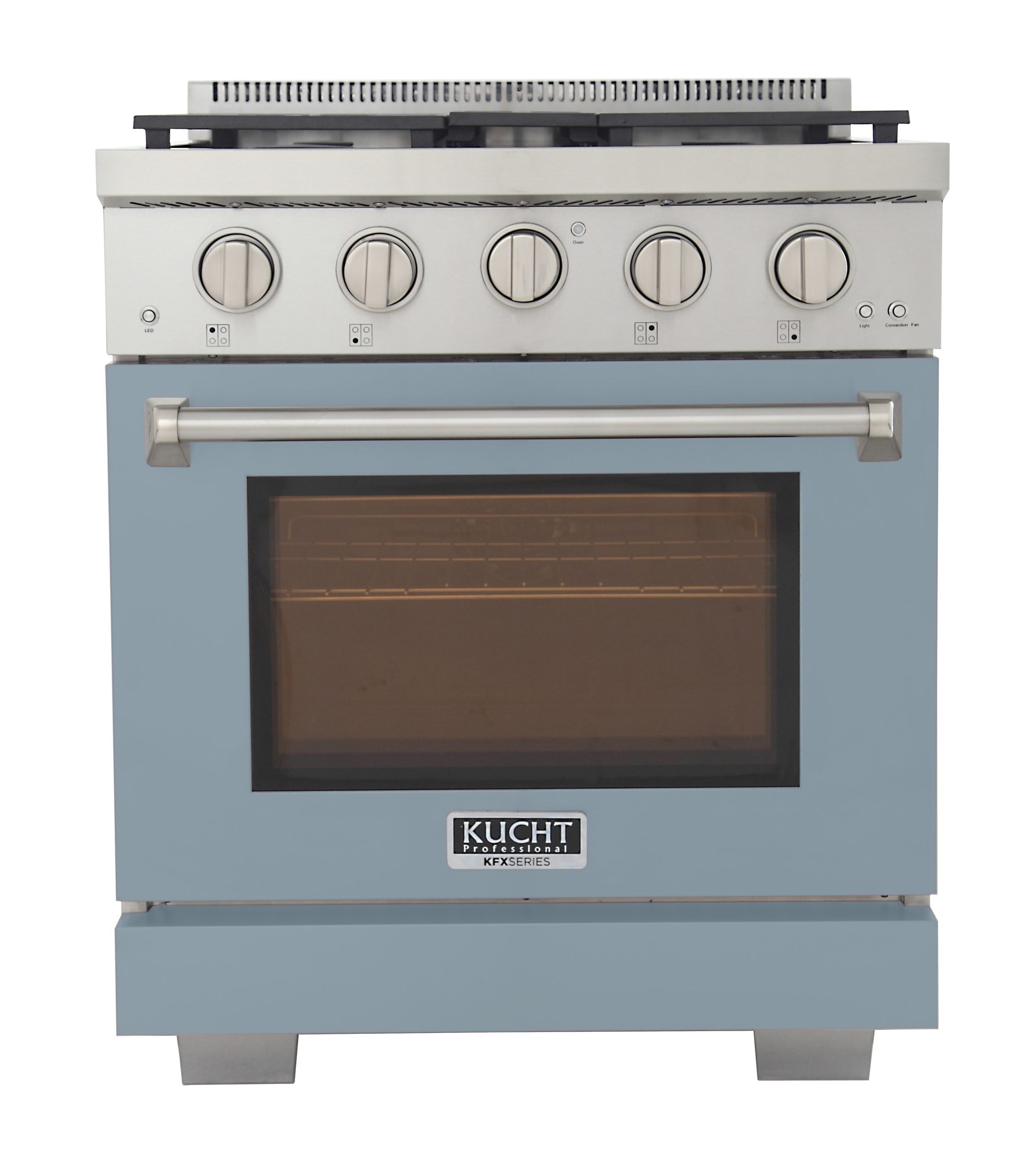 Kucht Professional 30-Inch 2.5 cu. ft. Gas Range and Convection Oven in Stainless Steel with True Simmer Burners
