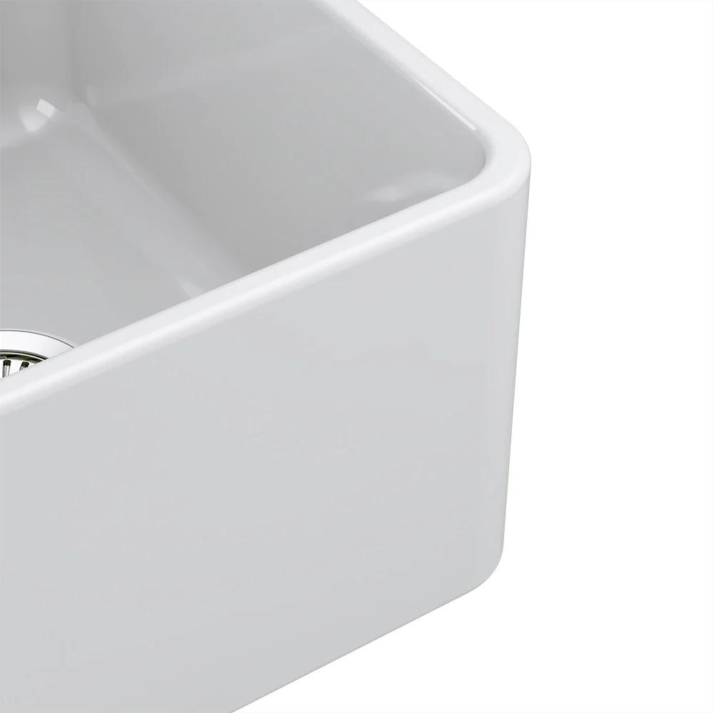 Latoscana 30 White Reversible Casement Design Fireclay Farmhouse Sink LTW3019W