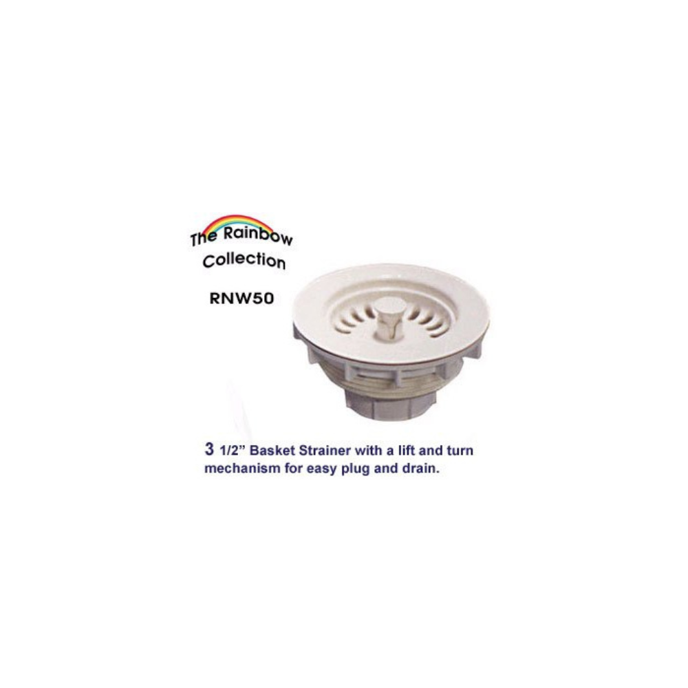 Whitehaus RNW50 3 1/2" Plastic Basket Strainer