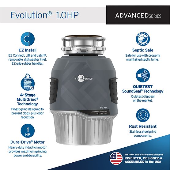 InSinkErator Evolution 1.0HP Garbage Disposal
