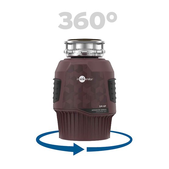 InSinkErator Evolution 1300, 3/4 HP Garbage Disposal, Advanced Series EZ Connect