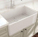 Bocchi Classico 30 White Single Bowl Fireclay Farmhouse Sink With Free Grid - Annie & Oak