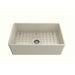 Bocchi Classico Biscuit 30 Single Bowl Fireclay Farmhouse Sink With Free Grid - Annie & Oak