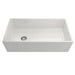 Bocchi Contempo 36 White Fireclay Farmhouse Sink Single Bowl With Free Grid - Annie & Oak