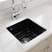 BOCCHI Sotto 18" Black Fireclay Undermount Bar Prep or Kitchen Sink