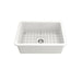 Bocchi Sotto 27 White Fireclay Single Undermount Kitchen Sink  w/ Grid - Annie & Oak