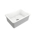 Bocchi Sotto 27 Matte White Fireclay Single Undermount Kitchen Sink  w/ Grid - Annie & Oak