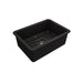 Bocchi Sotto 27 Black Fireclay Single Undermount Kitchen Sink  w/ Grid - Annie & Oak