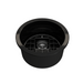BOCCHI Sotto 18" Black Round Single Bowl Fireclay Undermount Prep Sink