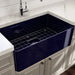 BOCCHI Aderci 30" Sapphire Blue Single Bowl Ultra-Slim Fireclay Farmhouse Sink