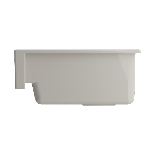 BOCCHI Nuova Pro 34" Biscuit Single Bowl Fireclay Farmhouse Sink with Grid