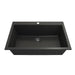BOCCHI Campino Uno 33" Metallic Black Single Bowl Granite Undermount Sink