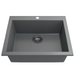 BOCCHI Campino Uno 24" Concrete Gray Single Bowl Granite Undermount Sink