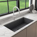 BOCCHI Baveno Lux 34" Concrete Gray Single Bowl Granite Sink w/ Integrated Workstation - Annie & Oak
