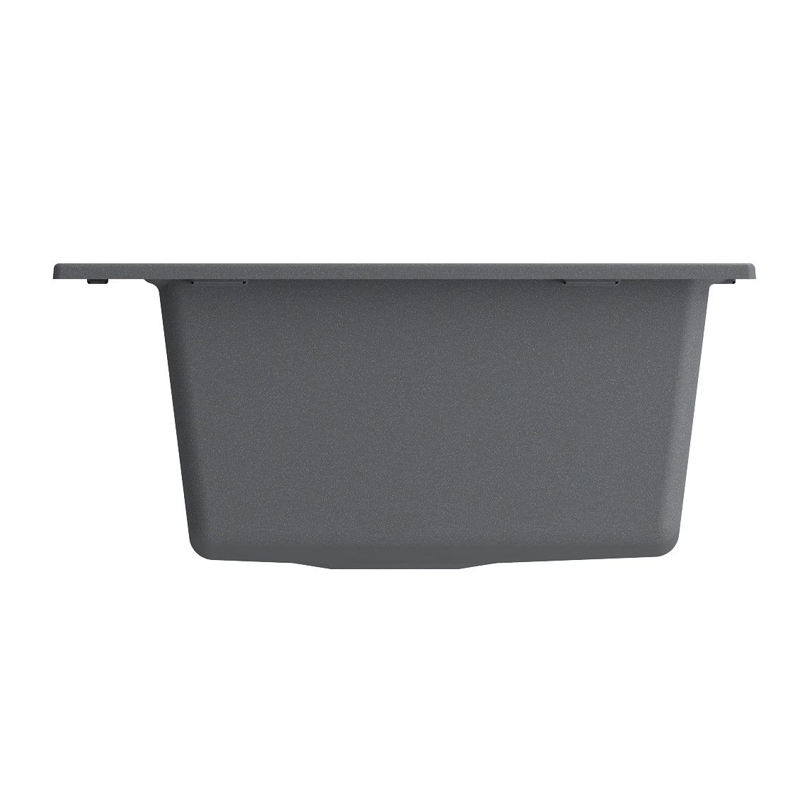 BOCCHI Baveno Lux 34" Concrete Gray Single Bowl Granite Sink w/ Integrated Workstation