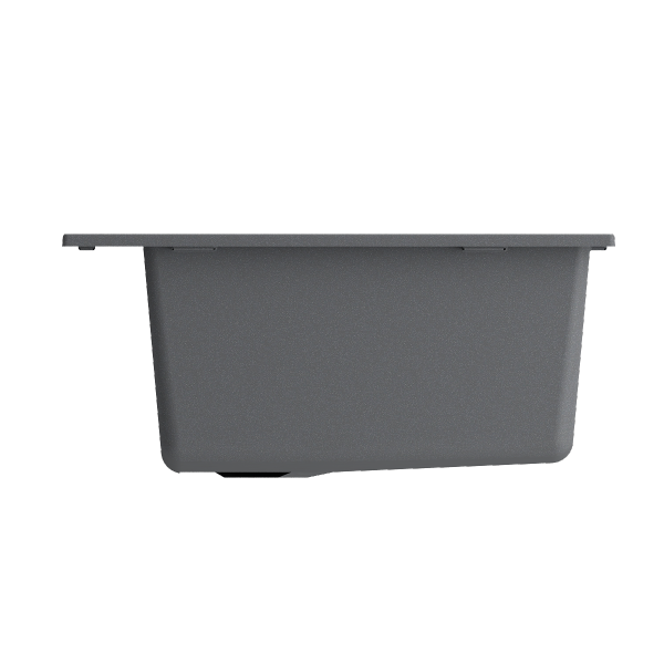 BOCCHI Campino Uno 27" Matte Black Single Bowl Dual-Mount Granite Composite Sink