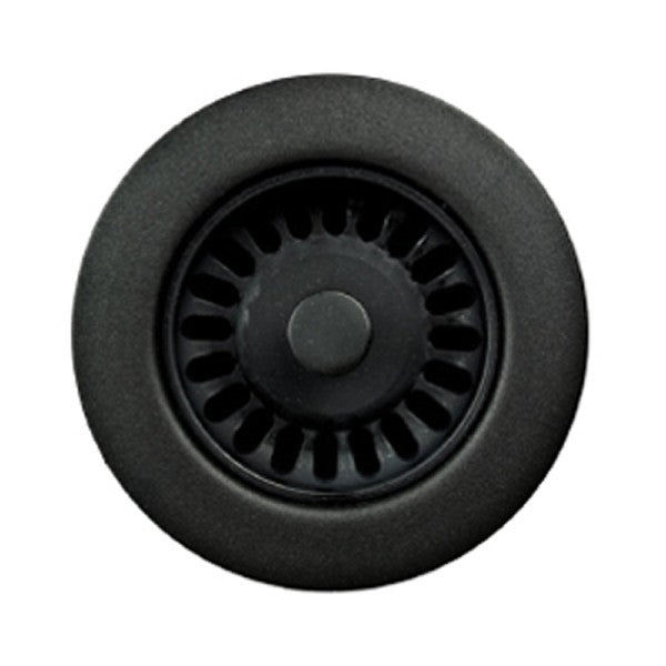 Houzer 190-9265 3.5" Black Plastic Basket Strainer