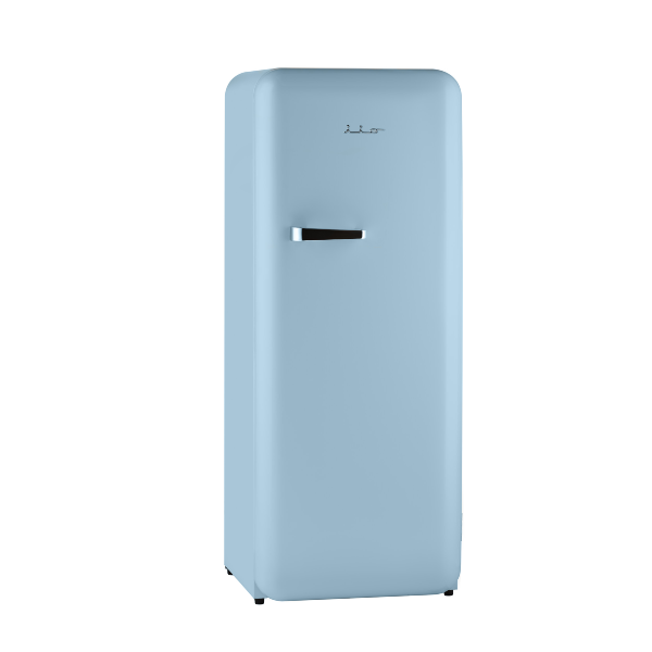 iio Kitchen VR1 Sky Blue 10 Cu. Ft. Retro Refrigerator with Freezerette