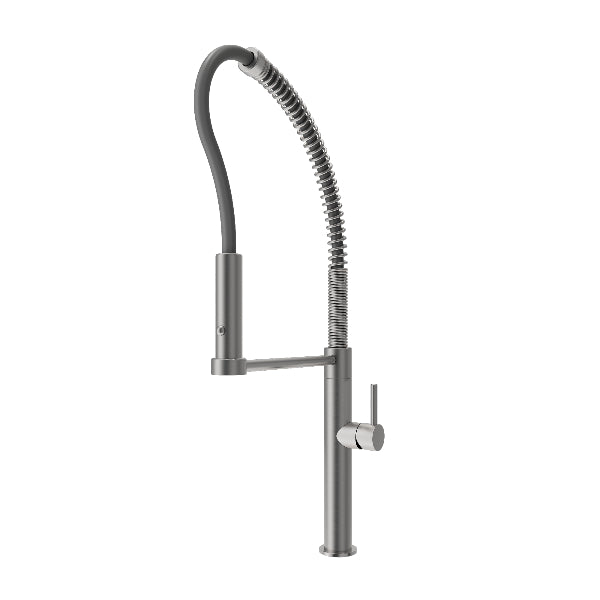 BOCCHI 2027 0001 SS Baveno Pro 23" Stainless Steel Kitchen Faucet