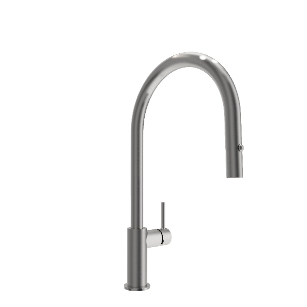 BOCCHI 2028 0001 Baveno Duo 16" Stainless Steel Pull-Down Kitchen Faucet