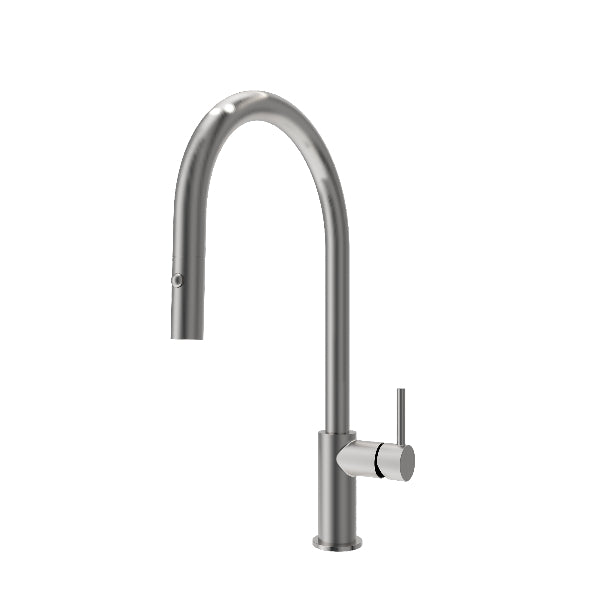 BOCCHI 2028 0001 Baveno Duo 16" Stainless Steel Pull-Down Kitchen Faucet