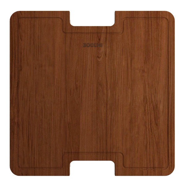 BOCCHI 2320 0003 Sapele Mahogany Wood Cutting Board For Sotto 1359 w/ Handle