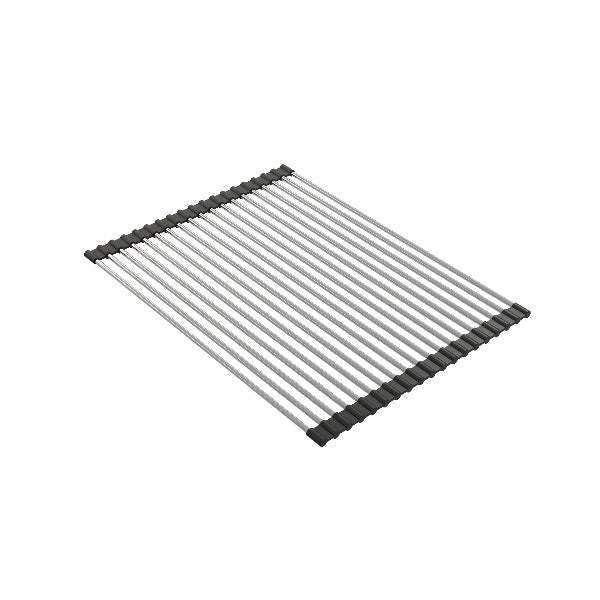 BOCCHI 2350 0003 Stainless Steel Roller Mat with Black Edging