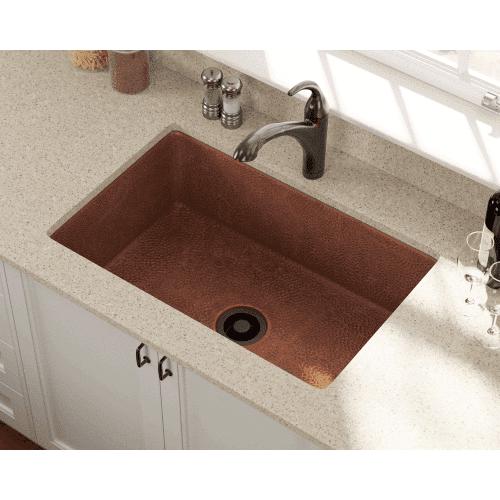 33" x 22" Undermount Copper Kitchen Sink - Annie & Oak